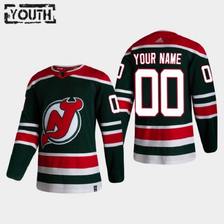 Kinder Eishockey New Jersey Devils Trikot Custom 2020-21 Reverse Retro Authentic